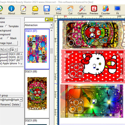 Program A3 Mobile Skin Cutter Daqin Die Cut Sticker Maker Diy Stiker