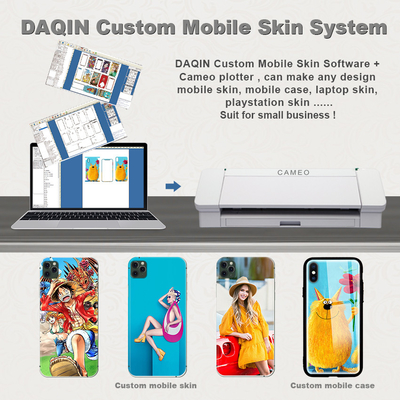 Daqin Custom Die Cut Vinyl Stiker Mesin Beauty Master Software Untuk Memotong