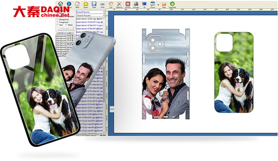 Color Sticker Software Printer Pemotong Kulit Ponsel A3 A4