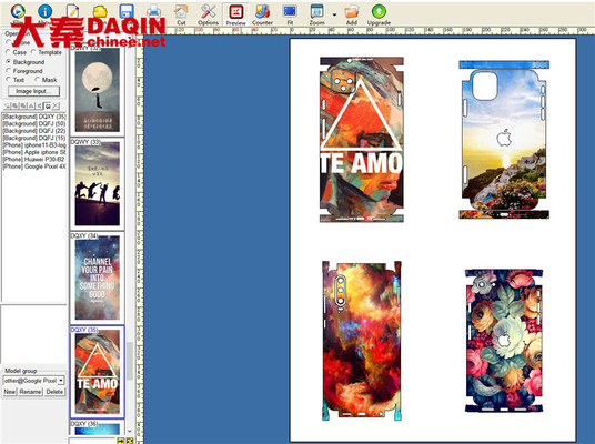 Sistem Perangkat Lunak Mesin Printer Skin Cutter Laminated Sticker