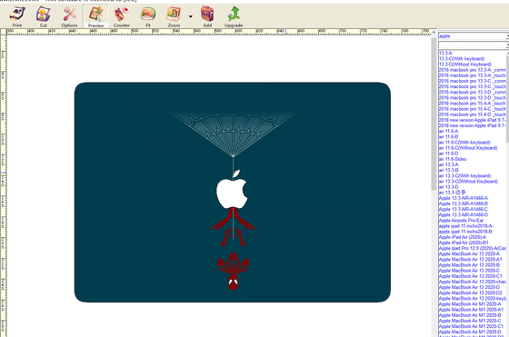 Mesin Pelindung Layar Ponsel Vinyl 3M Untuk Laptop Skin Cover Cutting CE7000