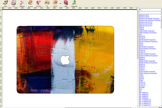 Mesin Pelindung Layar Ponsel Vinyl 3M Untuk Laptop Skin Cover Cutting CE7000