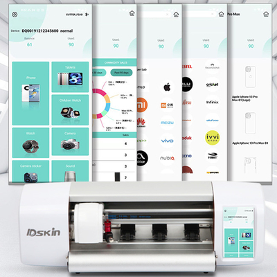 Daqin SGS Penutup Belakang Nirkabel Vinyl Decal Pembuat Mesin Pemotong Printer Dengan Layar LCD