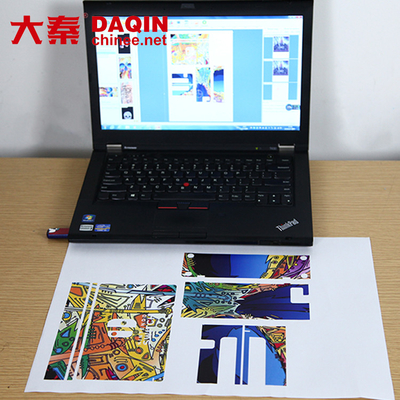 Desktop Scratch Guard Laptop Skin Membuat Mesin Plotter Vinyl Cutter 3M