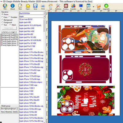 PET Daqin Machine Mobile Skin Dan Screen Protector Membuat Perangkat Lunak Desain Kulit Laptop