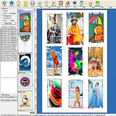 Daqin Vinyl Graphics A3 Mesin Pemotong Kulit Di Samsung Vinyl Sticker