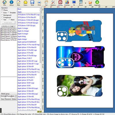 Vinyl Sticker Mobile Skin Cutting Machine Plotter Custom Dengan Skin Design Software