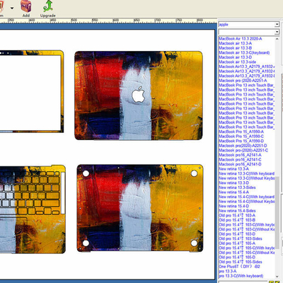 Daqin Full Body Screen Guard Perangkat Lunak Mesin Pembuat Kulit Laptop ODM