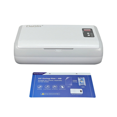 Portable UV led curing light box uv Mesin aplikasi film telepon otomatis