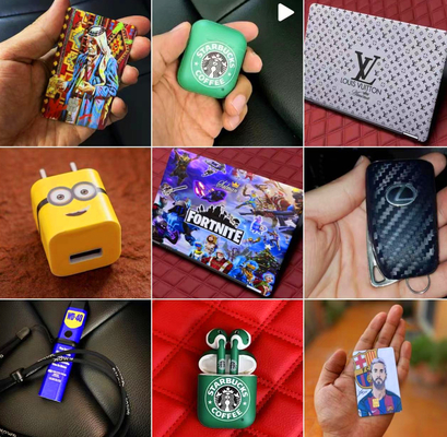 Perangkat lunak komputer PC disesuaikan ponsel tablet stiker stiker belakang