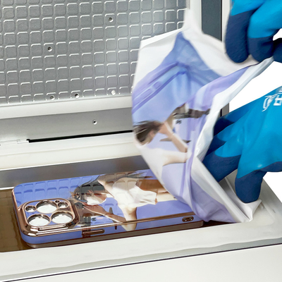 DAQIN Mesin Pencetakan Populer 3D Sublimasi Vacuum Mesin Pencetak Panas Otomatis Untuk Printer Kertas Kasus Telepon