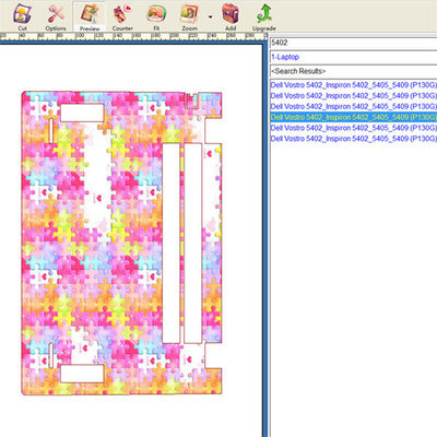 Mesin Pembuat Skin Laptop Dengan Template Laptop Dan Tanpa Batas Pemotongan Mendukung Desain Skin Laptop Kreatif