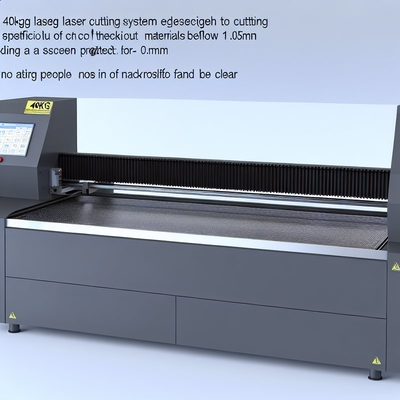 Sistem Pemotongan Laser Pelindung Layar 40KG untuk Pemotongan Bahan Halus dengan Ketebalan Di Bawah 0.5MM