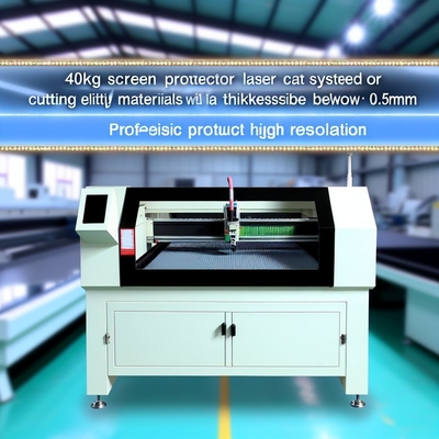 Sistem Pemotongan Laser Pelindung Layar 40KG untuk Pemotongan Bahan Halus dengan Ketebalan Di Bawah 0.5MM