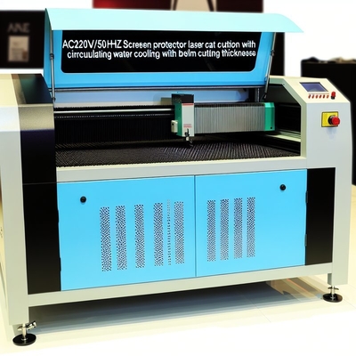 AC220V/50Hz Screen Protector Laser Cutting Machine dengan pendinginan air sirkulasi dan ketebalan pemotongan 0,5MM