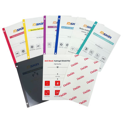 Kualitas tinggi Custom PVC 3D Screen Protector Premium Ponsel Back Skin Sticker Waterproof dengan TPU Bahan kertas Raw Stock