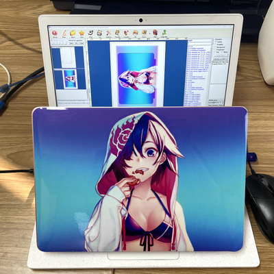 Daqin Skin Sticker Cover Die Cut Vinyl Label Printer Dan Cutter untuk Notebook