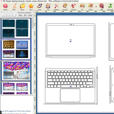 HP Cover Back Laptop Skin Membuat Mesin Pemotong Printer Inkjet Vinyl