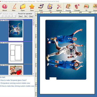 Daqin Software Mesin Pembuat Skin Laptop Yang Memotong Stiker