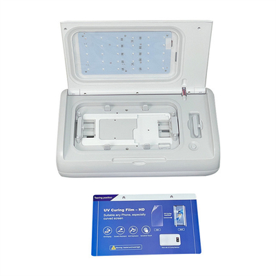 Portable UV led curing light box uv Mesin aplikasi film telepon otomatis